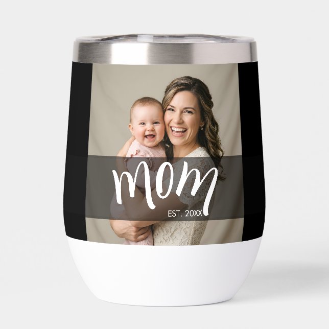 Mama Established Foto-Geschenk für neue Mutter (Rückseite)
