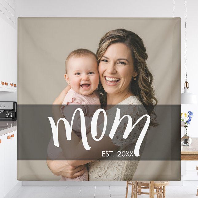 Mama Established Foto-Geschenk für neue Mutter Magnet (Von Creator hochgeladen)