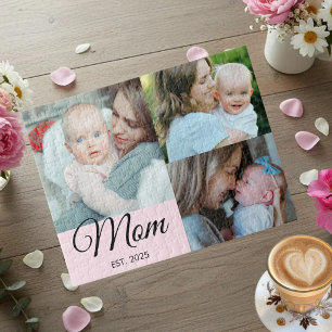 Mama Established Schrift Schwarz 3 Foto Geschenk