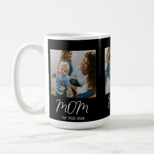 Mama Established Schrift Schwarz 3 Foto Isoliert Kaffeetasse