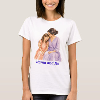 Mama et moi T-shirt mignon pour mère et fille