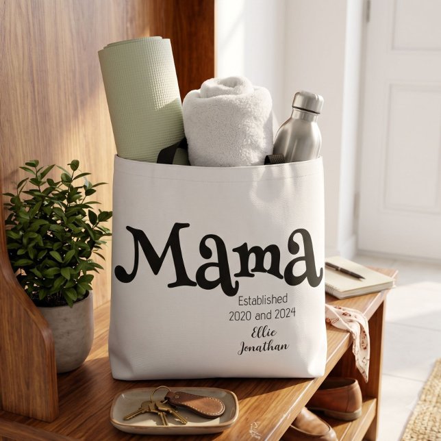 Mama Etabliert Individueller Kindername Neue Mutte Tasche (Von Creator hochgeladen)