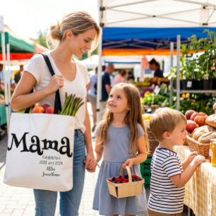 Mama Etabliert Individueller Kindername Neue Mutte Tasche