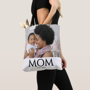 Mama etablierte Classic Caps Weiß Foto Tasche