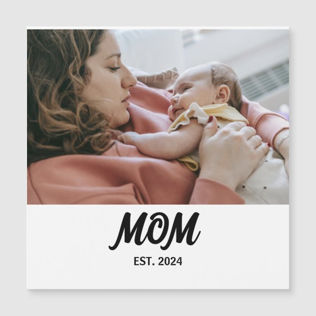 Mama etablierte Foto Gift Magnet (Vorderseite)