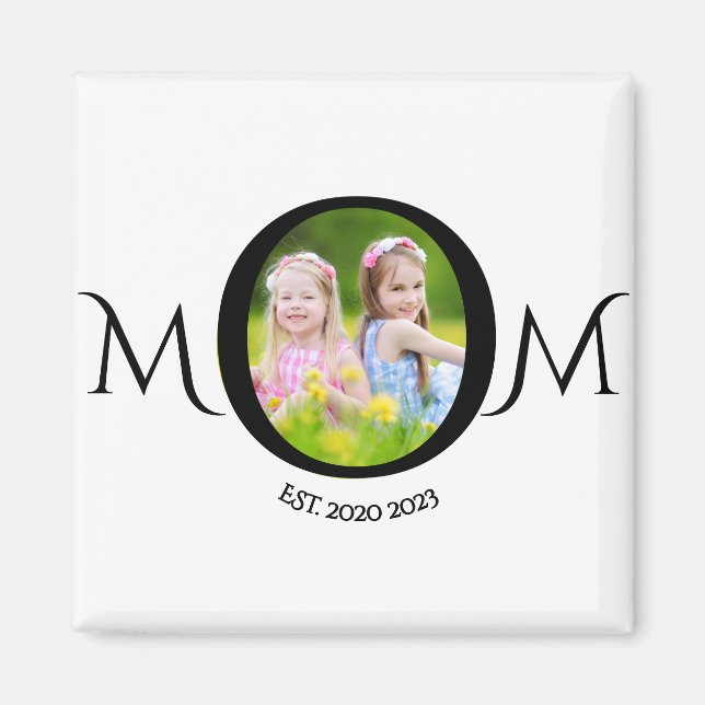 Mama etablierte Foto Gift Magnet (Vorne)