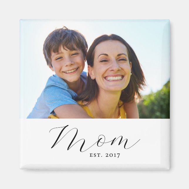 Mama etablierte Foto Gift Magnet (Vorne)