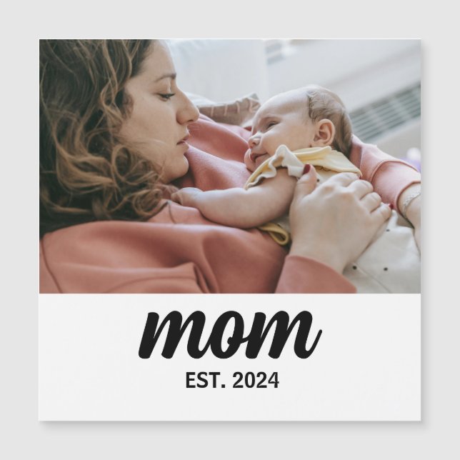 Mama etablierte Foto Gift Magnet (Vorderseite)