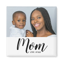 Mama etablierte Foto Gift Magnet