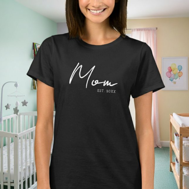 Mama Etablierte Junge Mutter Gift T - Shirt (Von Creator hochgeladen)