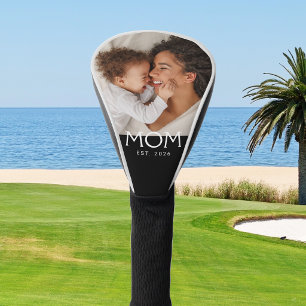 Mama etablierte moderne Typografie Foto Golf Headcover
