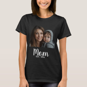 Mama etablierte Schwarze Moderne Schrift T-Shirt
