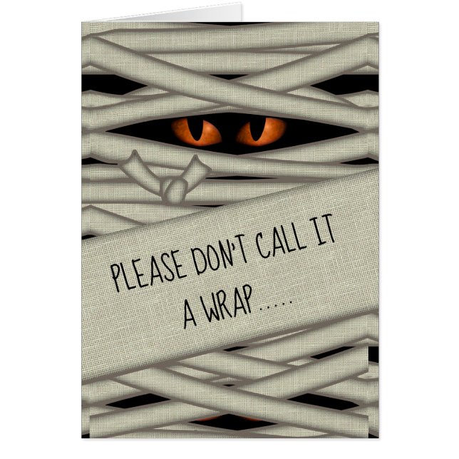 Mama Eyes Halloween Nennen Sie es ein Wrap Orange  (Vorne)