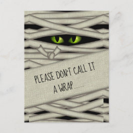 Mama Eyes Halloween Nennen Sie es einen Wrap Green Postkarte