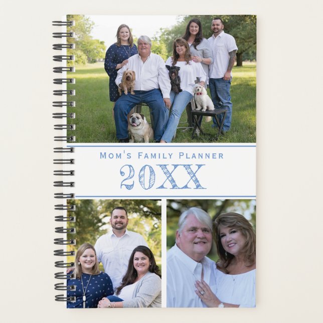 Mama Familienkalender Foto Modernes Planer (Vorderseite)