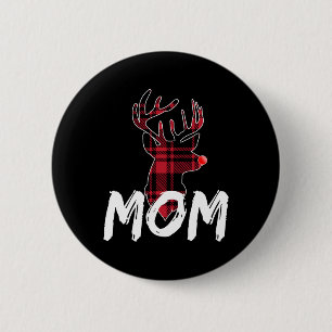 Mama Family Matching Pajama - Weihnachts-Rote Nase Button