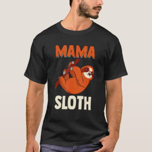 Mama Faultier passende Familie S Tier Tierpfleger T-Shirt