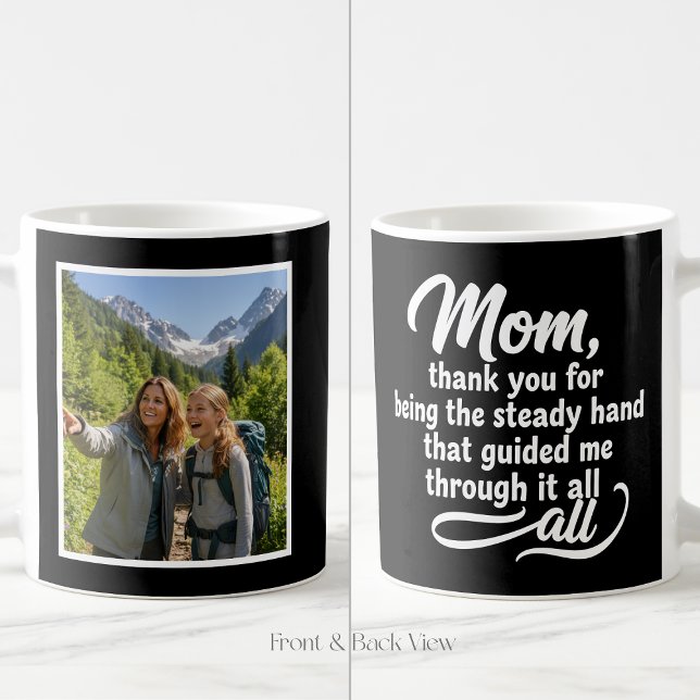 Mama, feste Hand führte mich durch Skript 1 Foto S Kaffeetasse (Von Creator hochgeladen)
