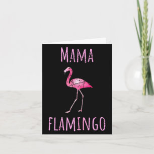 Mama Flamingo Sommer Vogel tropisches Tier Karte