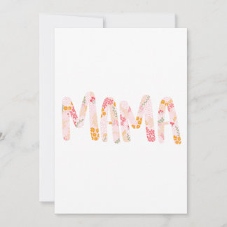 Mama Floral Card Feiertagskarte