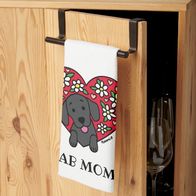 Mama Floral Herz Küchentücher (Drittel gefaltet)