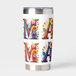 MAMA floral personalisiert Thermobecher