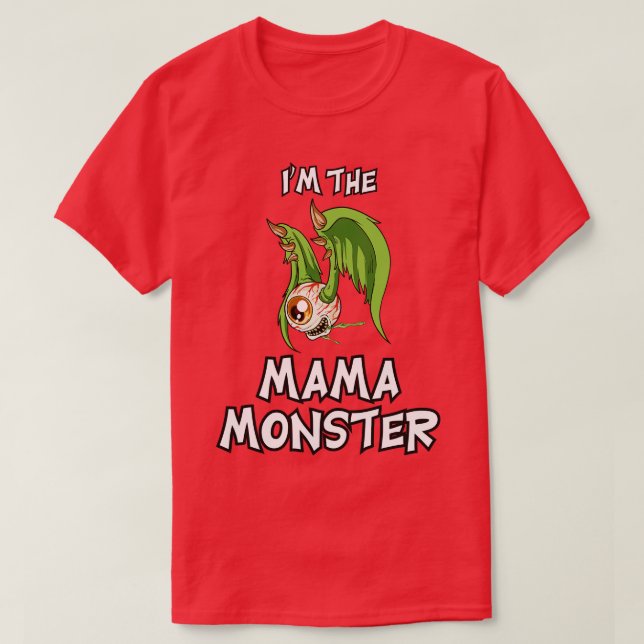Mama Flying Eye Halloween Matching Family T-Shirt (Design vorne)