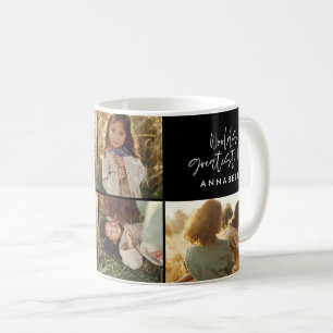 Mama Foto Collage mädchenhafte schwarze Mütter Tag Kaffeetasse