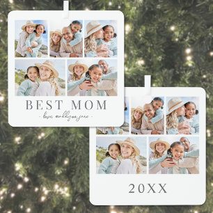 Mama Foto-Collage Weihnachten Ornament Aus Metall