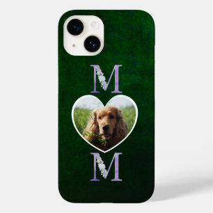 Mama Foto der Herzschlampe vom Hund grün Case-Mate iPhone 14 Hülle
