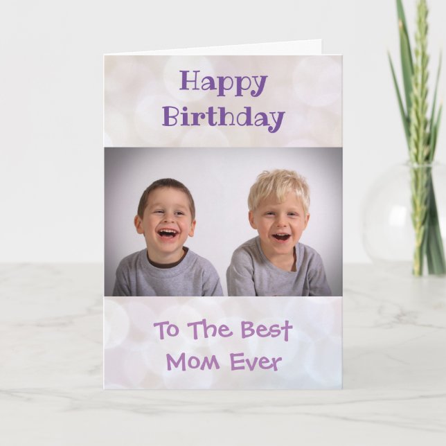 Mama-Foto der Welt zum besten aller Kinder Karte (Vorderseite)