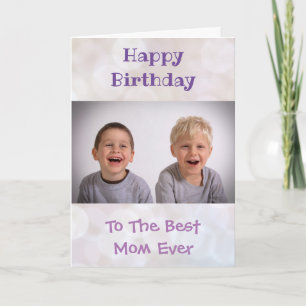 Mama-Foto der Welt zum besten aller Kinder Karte