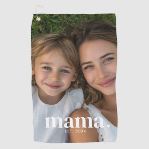 Mama Foto Golfhandtuch