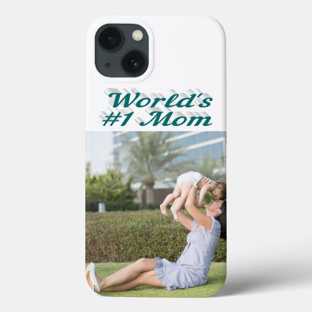 Mama-Foto grüner Text iPhone-Hülle Case-Mate iPhone Hülle (Rückseite)