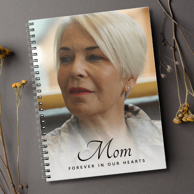 Mama Foto Memorial Tribute Guest Book Notizblock (Mom Photo Guest Book)