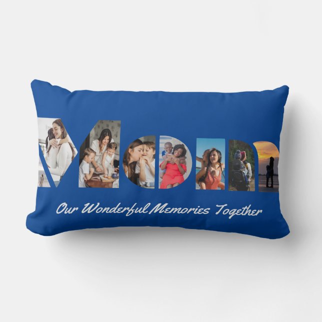 Mama Foto Throw-Kopfkissen Lendenkissen (Vorderseite)