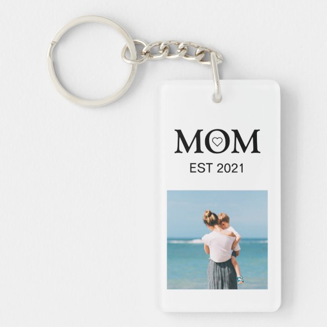 Mama FotoCollage Personalisiert Schlüsselanhänger (Vorderseite)