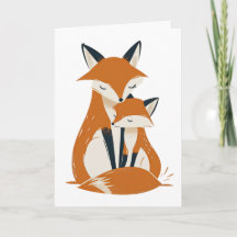 Mama Fox & Pup Woodland Mother Day Foto