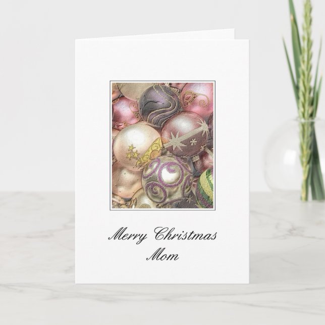 Mama Frohe Weihnachtskarte Feiertagskarte (Vorderseite)