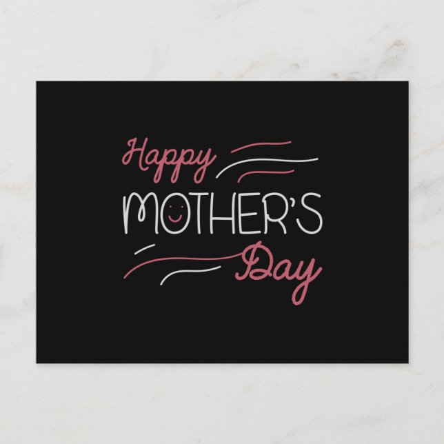 Mama - Fröhlicher Muttertag Postkarte (Vorderseite)