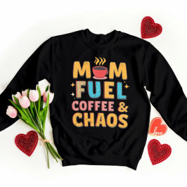 Mama Fuel Coffee & Chaos - Funny, Geschenkt Mama Sweatshirt