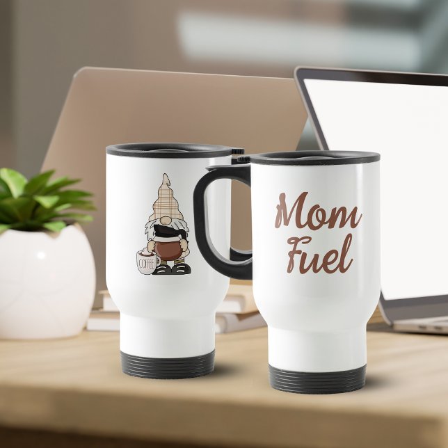 Mama Fuel Niedlicher Gnome-Kaffee Reisebecher (Von Creator hochgeladen)
