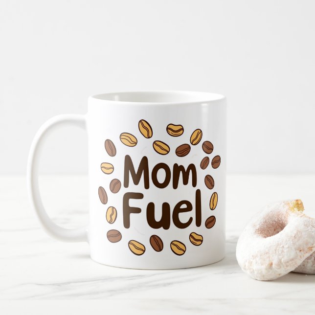 Mama Fuel Tasse - Eleganter Muttertagskaffee (Mit Donut)