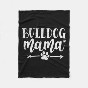Mama Fun English Bulldog Hund Mama Mütter Fleecedecke
