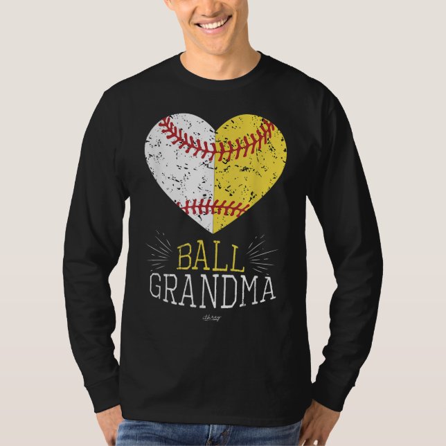 Mama Funny Baseball Ball Funny Grandma Softball Gi T-Shirt (Vorderseite)