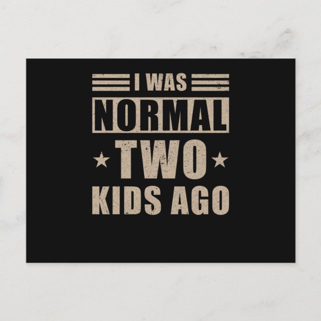 Mama Funny Sprichwort Two Children Postkarte (Vorderseite)