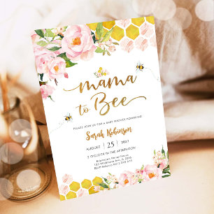 Mama für Bee Baby Shower Einladung