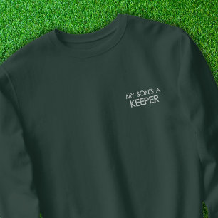Mama für Fußball Besticktes Sweatshirt
