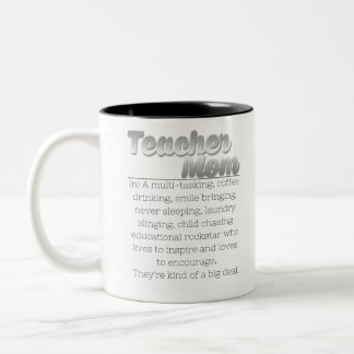 Mama für Lehrkräfte Zweifarbige Tasse