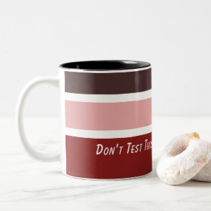 Mama für weibliche Streifen Zweifarbige Tasse